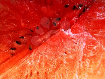 ripe red watermelon close up background