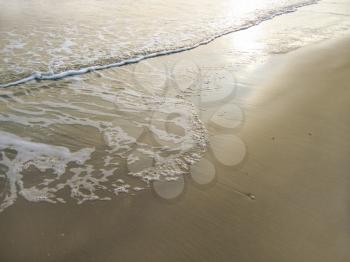 sea wave on sand background