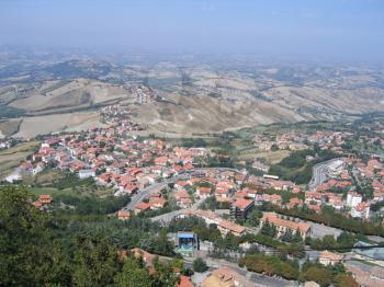 Italy, Republic of San Marino, top view