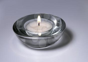 closeup of burning candle