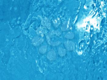 closeup of natural blue ice texture