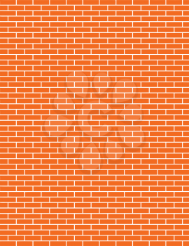 vector of a red brick wall background