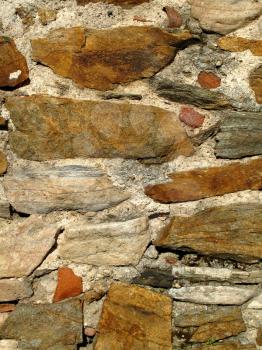 very old stone wall