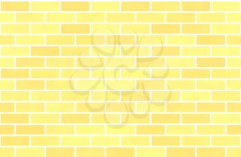 Wall of yellow bricks, abstract seamless background
