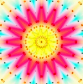 Bright pattern background with abstract flower