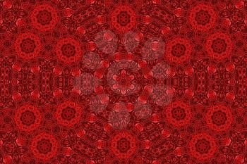 Red abstract ornamental background