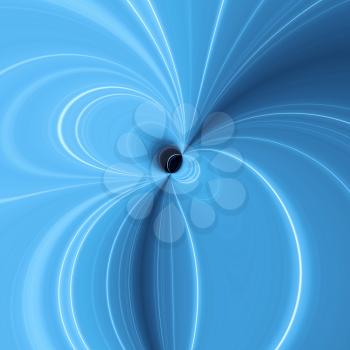 Abstract blue circle pattern digital background 