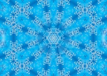 Blue abstract background with pattern of thin lines