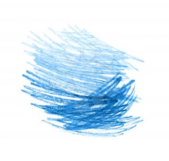 Abstract blue hand drawn design element