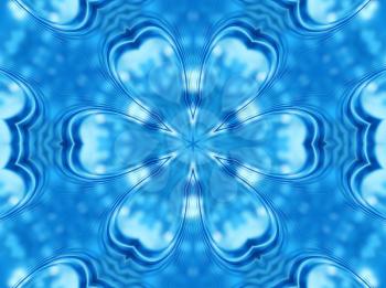 Blue abstract background with concentric pattern