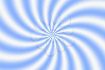 Abstract background with blue and white swirling stripes
