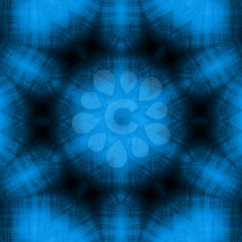 Black grunge background with abstract blue pattern