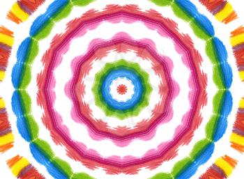 Bright background with abstract radial color pattern