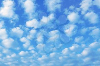 Nature background with blue sky and white clouds