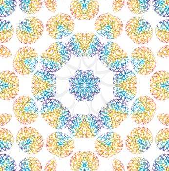 White background with abstract color pattern