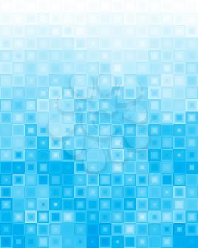 Abstract blue background of different squares