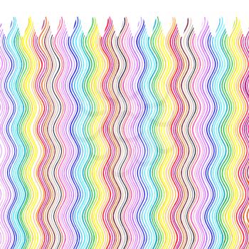 Abstract background with bright color wavy lines