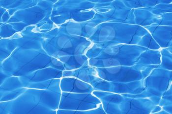 Water ripple in the swimming pool
