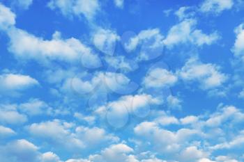 Nature background with blue sky and white clouds