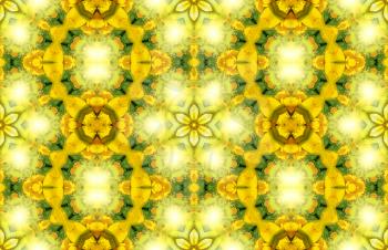Bright yellow abstract pattern background