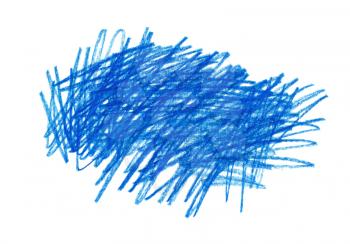 Abstract blue hand drawn design element