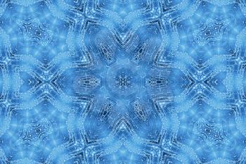 Blue background with concentric abstract pattern