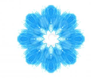 Abstract blue concentric pattern shape for design