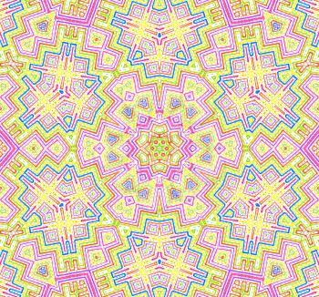 Abstract colorful concentric lines pattern for design