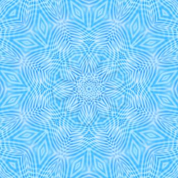 Abstract bright blue background with concentric ripples pattern
