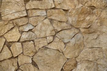 Texture of wall, built of large stones