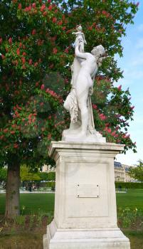 Decoration of Tuileries garden in Paris, France