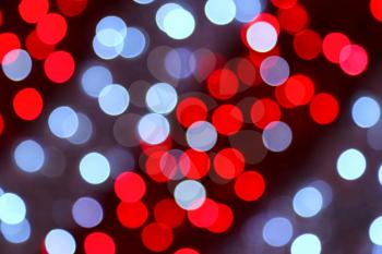 Unfocused bright colorful holiday lights background