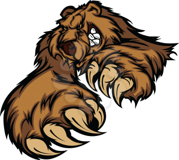Royalty Free Clipart Image of a Grizzly Bear