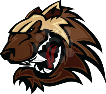 Royalty Free Clipart Image of a Wolverine
