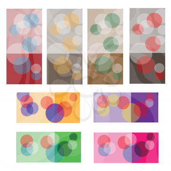 Royalty Free Clipart Image of a Set of Abstract Deigns