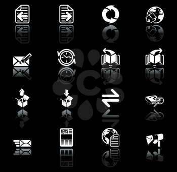 Royalty Free Clipart Image of Browser and Internet Icons