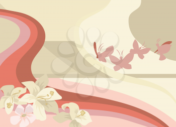 Royalty Free Clipart Image of an Artistic Background