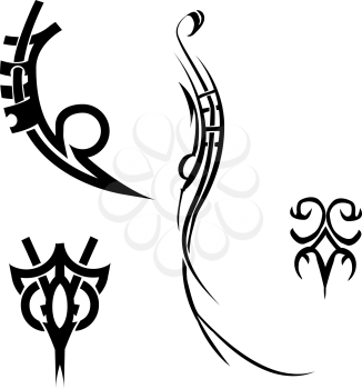 Royalty Free Clipart Image of Tribal Designs
