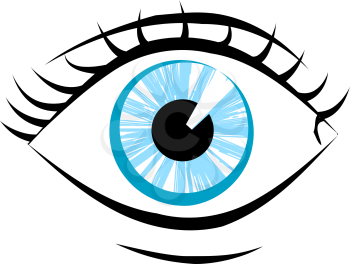 Royalty Free Clipart Image of an Eye