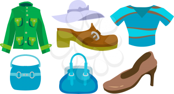 Royalty Free Clipart Image of Fashion Accessories 