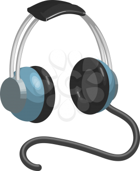 Royalty Free Clipart Image of a Pair of Headphones