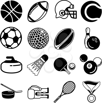 Royalty Free Clipart Image of Sport Icons
