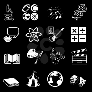 Royalty Free Clipart Image of Education Symbols 
