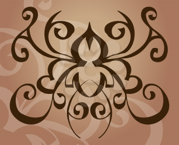 Royalty Free Clipart Image of a Tribal Style Design