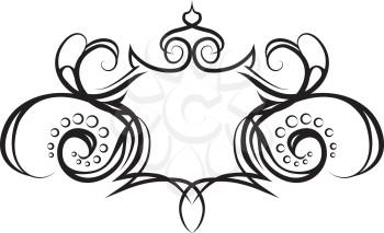 Royalty Free Clipart Image of a Shield Pattern Motif 