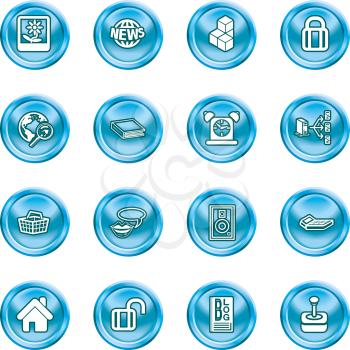 Royalty Free Clipart Image of  Computer Icons