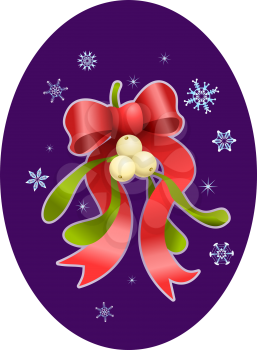Royalty Free Clipart Image of Christmas Mistletoe 