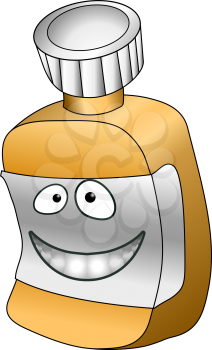 Royalty Free Clipart Image of an Anthropomorphic Pill Bottle