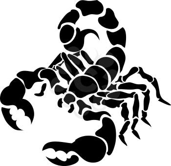 Royalty Free Clipart Image of a Scorpion 