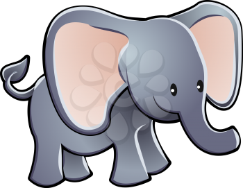 Royalty Free Clipart Image of an Elephant